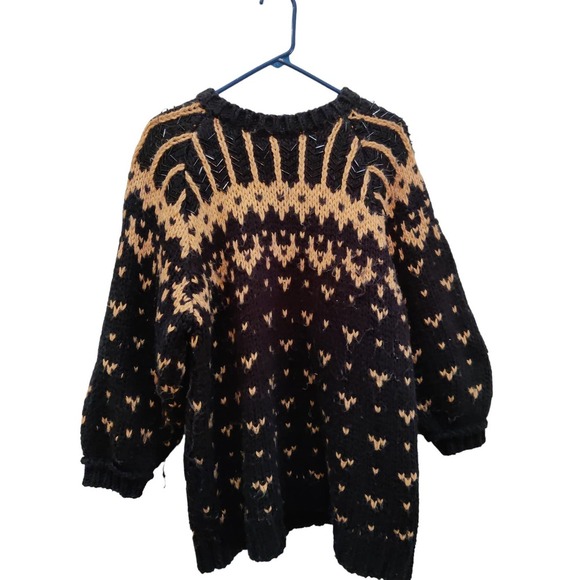 ZARA Sweaters - Zara Limited Edition Knit Sweater Black and Yellow oversize sweater Size Small